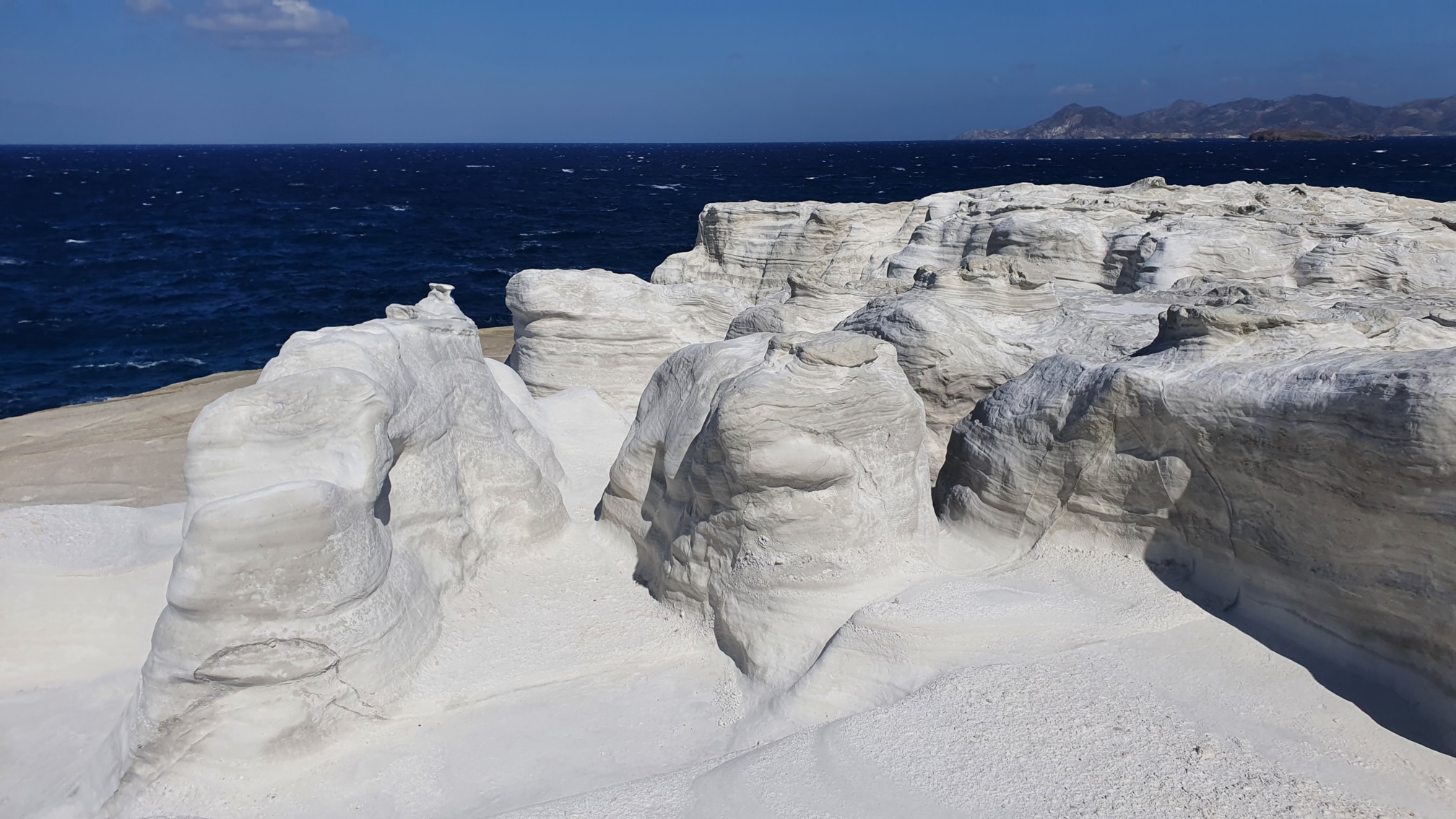 Strukturen am Sarakiniko Strand auf Milos